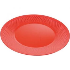 Assiette En Plastique vocba 25cm Rouge - Paris Prix