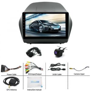 Android14 Autoradio 10pouces Navigation GPS-CarPlay-2+32GB-Pour le Hyundai Tucson ix35 2010 - 2015-Bluetooth WIFI-Lien