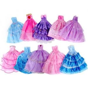 Robe de mari&eacute;e pour poup&eacute;es Barbie - TOPOFLY - Barbie Collection - V&ecirc;tements faits main - Pour enfants filles