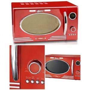Four &agrave; Micro-ondes - MELISSA - Rouge Chili - 20L - 700W - 5 Programmes Automatiques