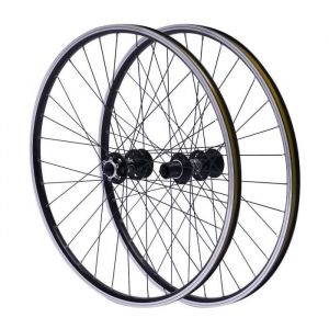 Kit v&eacute;lo &eacute;lectrique roue arri&egrave;re et avant 29 en alliage daluminium VTT 7-12 s Frein &agrave; disque avec levier de serrage rapide NOIR