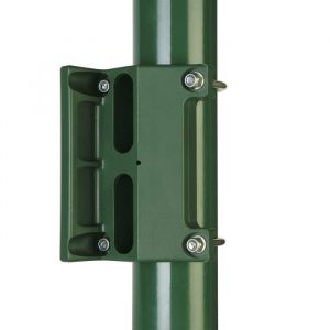 LOCINOX G&acirc;che polyamide pour portillon de jardin pour profils ronds en RAL 6005 SKRZ600560