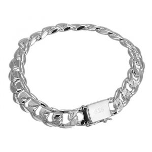 Zense - Gourmette homme en argent N925 plaqué ZB0331