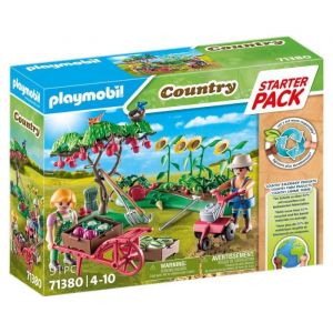 PLAYMOBIL 71380 Starter Pack Jardin potager Country La vie à la ferme Avec 2 personnages et accessoires Dès 4 ans