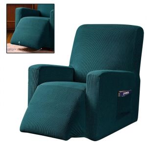 Housse de Canap&eacute; 1 Pi&egrave;ce Housse de Fauteuil Relax Extensible Fauteuil Relax Protecteur-Bleu P&eacute;trole