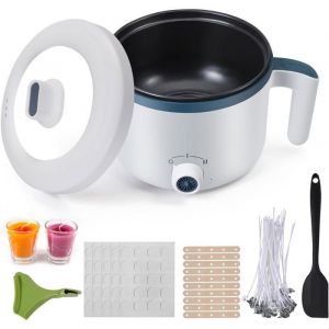 Fondoir &agrave; cire pour bougies - VETOBIOL - 1.7 L - Bec verseur - 111 pi&egrave;ces - Double puissance 300 W/600 W