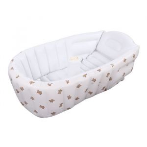 SALALIS-Baignoire pour b&eacute;b&eacute; Baignoire gonflable pour b&eacute;b&eacute; Accueil Motif exquis mignon puericulture deveil Ours damour