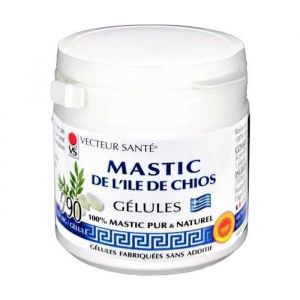 Gélules Mastic - Vecteur Santé - 100% Mastic - 90 capsules - Efficace pour maux gastriques - Haleine fraîche