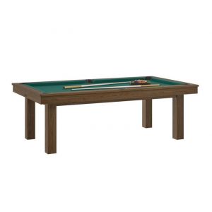René Pierre - Table billard convertible René Pierre Lafite Chataignier - Couleur du meuble:Noyer couleur du tapis:Vert accessoires