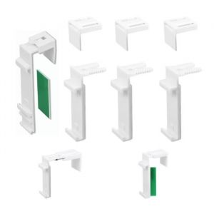 4 Pièces Support de Serrage Store Crochet Store Enrouleur Duo Mini Attache Store Enrouleur sans Perçage Support à Pince Long pour