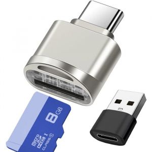 Lecteur De Carte SdUsb C Lecteur De Carte Micro SdAdaptateur De Lecteur De Carte Mémoire TfCompatible Avec MacbookSamsung Gala