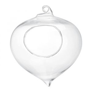 Fydun Vase suspendu Pot de fleurs R&eacute;cipient pour plantes succulentes Vase en verre suspendu D&eacute;cor de jardin &agrave; la maison