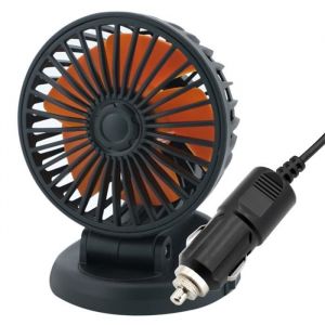 Pièces AutoVentilateur de refroidissement USB 5V-12 volts pour voiture camion avec prise allume-cigare à Clip - Type 24V Orange -A