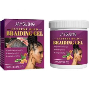 Gel De Tressage Gel Coiffant Pour Tresse Gel Pour Cheveux Naturels Tenue Forte Outil De Coiffure Pour Hydrater Les Cheveux 100g