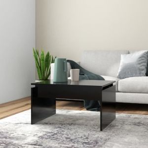 Table basse - VIDAXL - Noir - Bois - Rectangulaire - Laqué