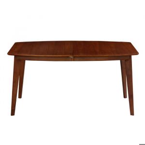 Miliboo - Table à manger extensible scandinave noyer L150-200 cm LEENA