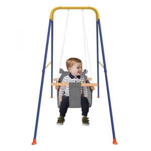 XUANYU  Balan&ccedil;oire dint&eacute;rieur - Balan&ccedil;oire ext&eacute;rieure - Avce Ceinture de s&eacute;curit&eacute; - R&eacute;glable - Pour 8 mois - Gris