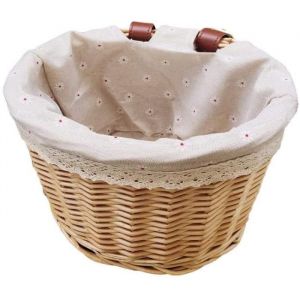 Panier De V&eacute;lo Avant pour Enfants Panier De V&eacute;lo Tiss&eacute; en Osier Panier De T&ecirc;te De V&eacute;lo pour Enfants &Eacute;tudiants 4