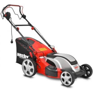 Hecht jardin 1803 S Tondeuse à gazon électrique 1800 W Moteur Turbo Hauteur coupe 7 positions 25-75 Bac 60 l Largeur de coupe 46 cm