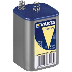 PILE BLOC D ALIMENTATION LONGLIFE 4R25X (430) bloc 6V 7500 mAh VARTA  id&eacute;al pour les lanternes de camping