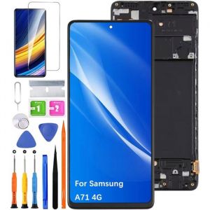 &Eacute;cran pour Samsung Galaxy A71 4G TFT A715F A715F/DS A715W A715X &Eacute;cran LCD de Rechange Assembl&eacute;e r&eacute;paration Kit (Noir avec Cadre)