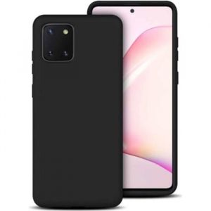 Coque - Samsung - Galaxy Note 10 Lite - Silicone - Semi-rigide - Noir
