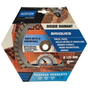 NORTON Disque diamant travaux courants brique 125