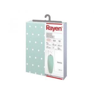 RAYEN - Housse de repassage avec molleton - revêtement titani - 130x45 cm