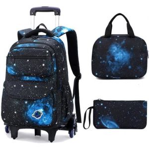 Cartable à Roulettes Fille Primaire Garcon Cartable a Roulette Fille Primaire Trolley Bag Garcon Sac à Dos Avec Roulettes Cartable