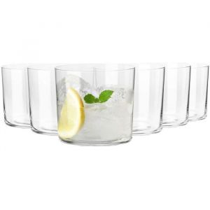 Krosno Verre &agrave; Cidre Eau Jus Coca Cola - Lot de 6 Gobelets - 420 ml - Collection Mixology - Lavable au Lave-Vaisselle