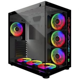 MRED - Bo&icirc;tier PC Gamer ATX - Blanc RGB Crystal Sea
