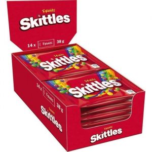 Bonbons - SKITTLES - Fruit - Paquet de 14 pièces - 38g chacun - Multicolore