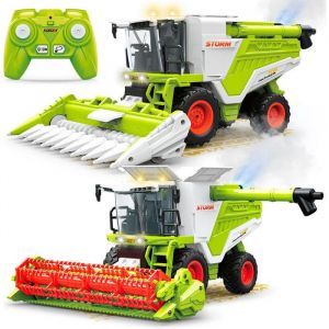 Tracteur Agricole T&eacute;l&eacute;command&eacute; - PRUMYA - Moissonneuse-Batteuse - Effets Sonores - Pulv&eacute;risation - 6 Canaux