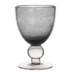 Verre à pied Artisan Bullé 28 cl gris (lot de 6) - Table Passion