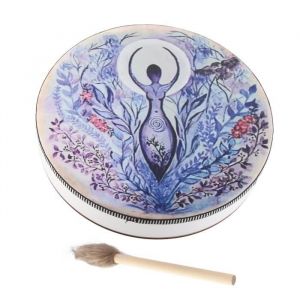 OMABETA instrument de percussion Tambour chamanique tambour sib&eacute;rien esprit musique tambour chamanique fait &agrave; la main jeux plein