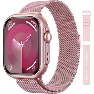 Montre Connect&eacute;e Femme Avec 1000Mah BatterieAutonomie 100 Jour Ultra-Longue1.83 Hd Smartwatch AppelFr&eacute;quence Cardiaque/Spo2/So