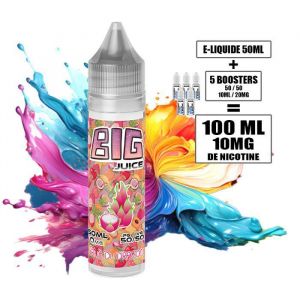 E-LIQUIDE 100ML dosé en 10MG de nicotine - AROME : FRUIT DU DRAGON - BIG JUICE
