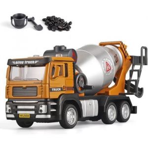 Camion Bétonnière jouet pour enfant 3 4 5 ans avec Lumière et Son Jouet Engins de Chantier Camion Toupie Jouet Cadeau pour Garçon