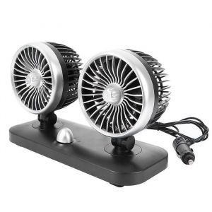 Ventilateur de voiture ventilateur à double tête ventilateur de camion ventilateur de voiture allume-cigare 12 V ventilateu