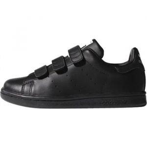 Basket adidas Originals Stan Smith B&eacute;b&eacute; - Noir - Cuir - Lacets