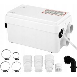 Station de relevage WC pompe &agrave; mati&egrave;res f&eacute;cales sans broyeur 250W