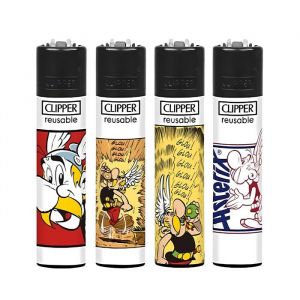 Briquets Clipper Lot de 4 Briquet - Ast&eacute;rix et Ob&eacute;lix - collection Ast&eacute;rix