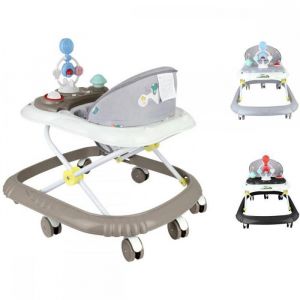 Trotteur  Marche Bébé Evolutif 4 en 1 Marron - XUANYU - Pour  6-18 Mois - Avec Musique - Anti-retournement -58*55*65cm