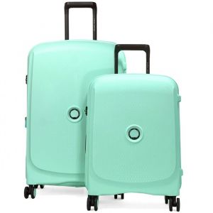 Lot 2 valises rigides Beaumont cabine 55cm et soute 71cm TSA - Vert menthe  - BEAUMONT1