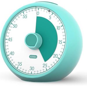 Time Timer - Minuteur Visuel &Eacute;ducatif 60 Min pour Gestion du Temps  &Eacute;cole Maison Cuisine  Id&eacute;al TDAH et Vert# MINUTEUR