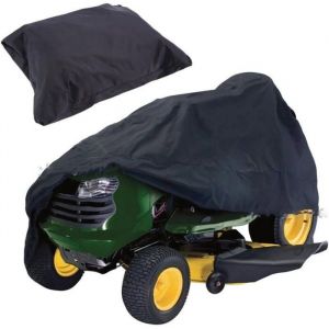 Housse Tondeuse Autoport&eacute;e 210d Tissu Oxford Bache Tondeuse &agrave; Gazon Imperm&eacute;Able Protection UV Housse pour Tondeuse pour Tracteur