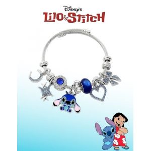 Bracelet - Disney - Stitch - Argenté - Charms - Réglable