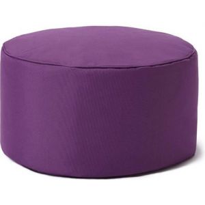 Lumaland Pouf Chaise Tabouret 25 x 45 cm pour enfants et adultes - pour intérieur et extérieur - Coussin Rond de sol- Violet