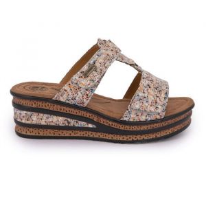 Mules femme - ROMIKA - 74R0182002 - talon compensé - multicolore