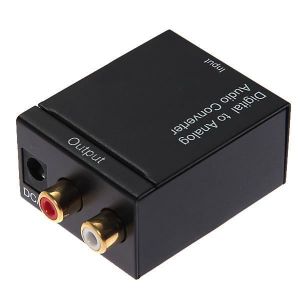 Excelvan Convertisseur Audio Num&eacute;rique Convertit un signal num&eacute;rique SPDIF Optique ou Coaxen signal analogique RCA